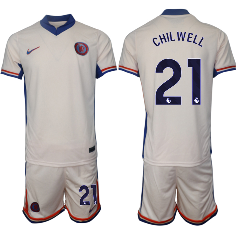 Men 2024-2025 Club Chelsea away Cream #21 Soccer Jersey->indianapolis colts->NFL Jersey